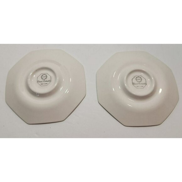 Set of 2 Nikko Christmastime Octagon Shaped  3.5” Cups and 6” Saucers - Picture 6 of 10